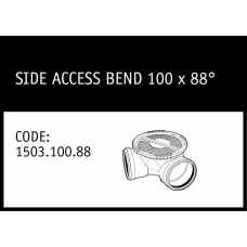 Marley Rubber Ring Joint Side Access Bend 100 x 88° - 1503.100.88